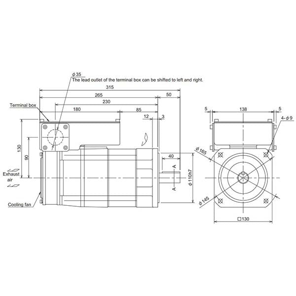 MITSUBISHI - SJ-VL0.75-01T(F) - Motors