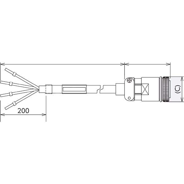 MITSUBISHI - SC-PWC4CBL7M-ML - Electrical Cable & Wires