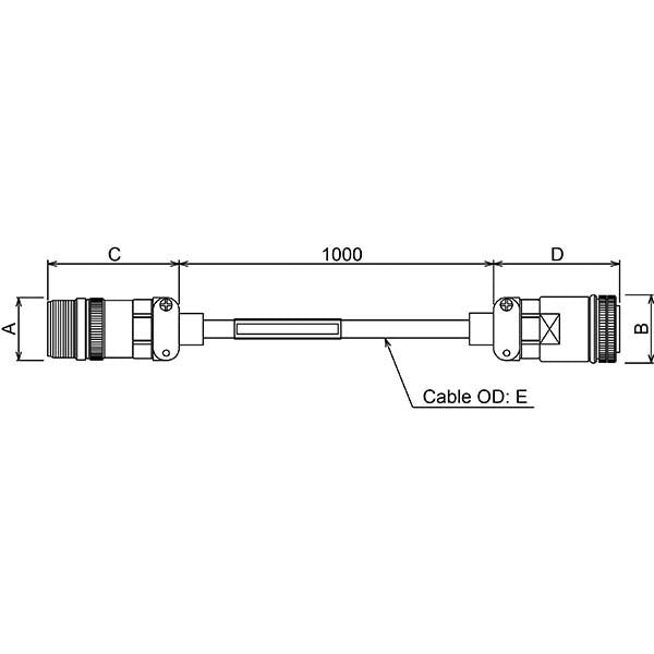 MITSUBISHI - SC-J2SJ4PW2C1M - Electrical Cable & Wires