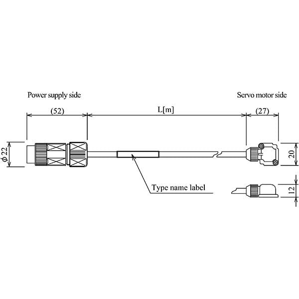 MITSUBISHI - SC-BKS1JCBL3M-A2-S - Electrical Cable & Wires