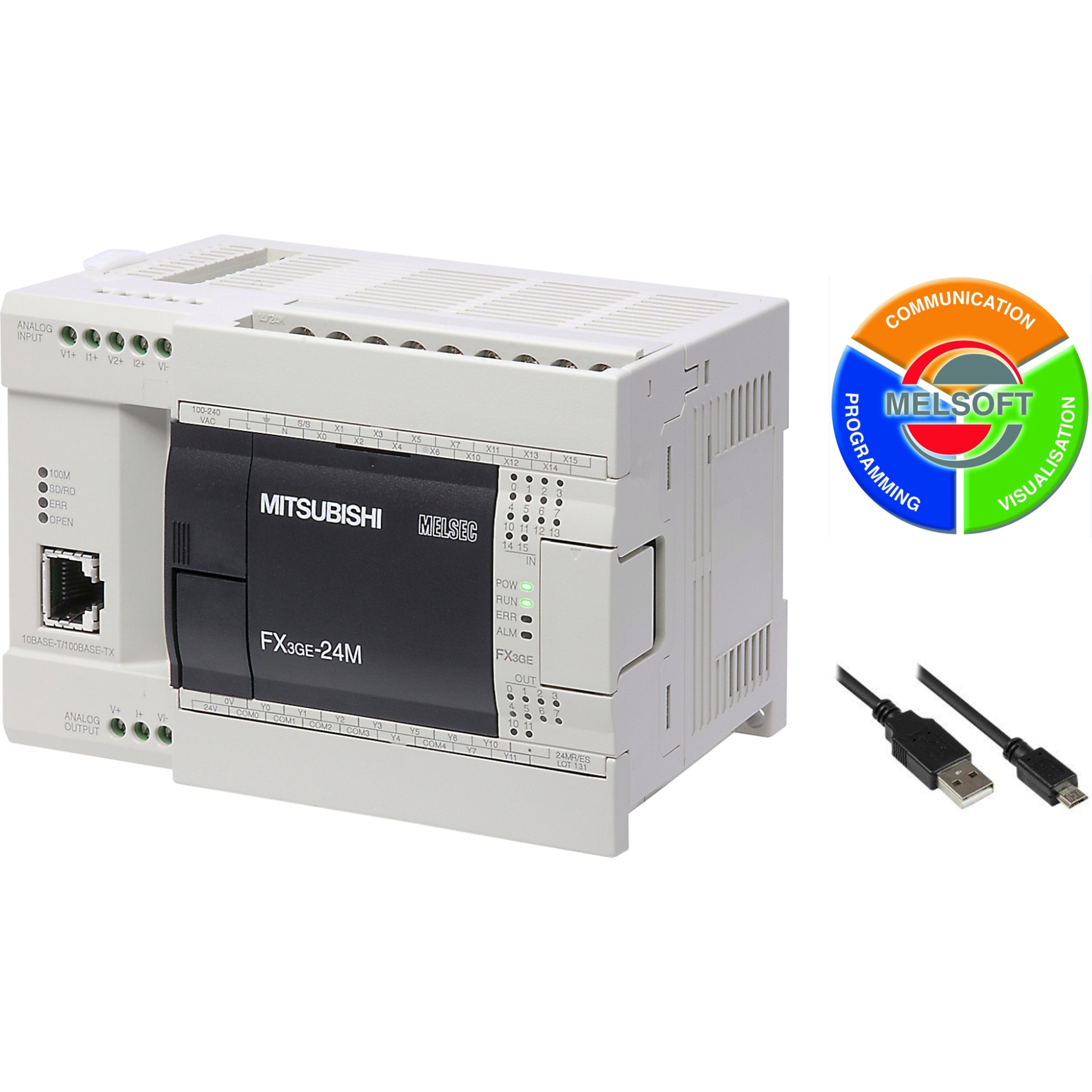 MITSUBISHI - FX3GE-24MR/ES-K - PLC Expansion Modules