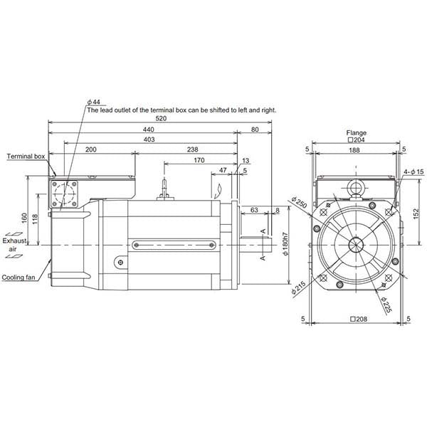MITSUBISHI - SJ-V7.5-01T(M) - Motors