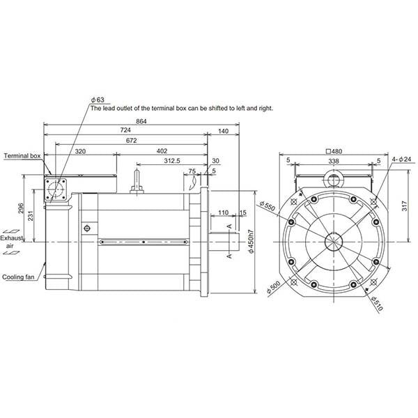 MITSUBISHI - SJ-V55-01ZT(F) - Motors