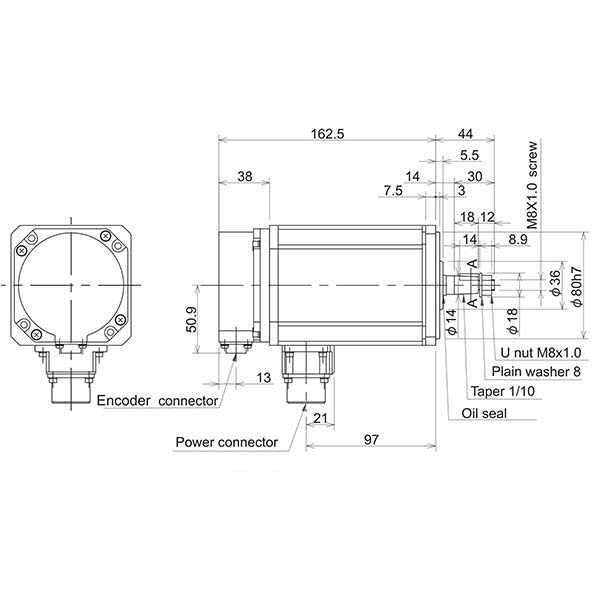 MITSUBISHI - HF105T-A48 - Motors
