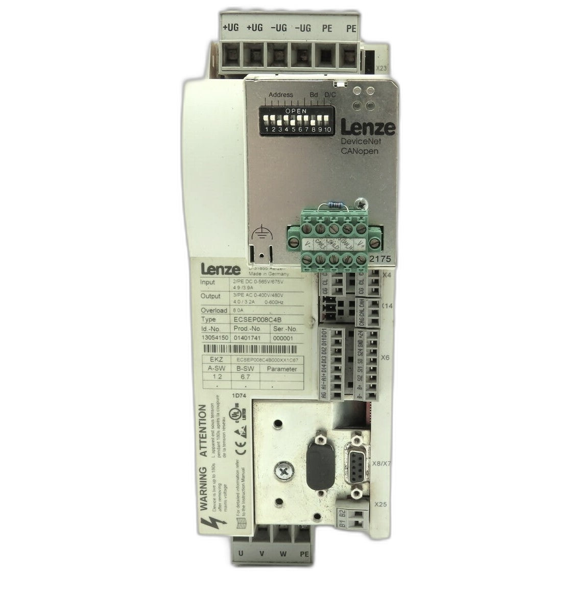 LENZE - ECSEP008C4B - Servo Drives & Controls