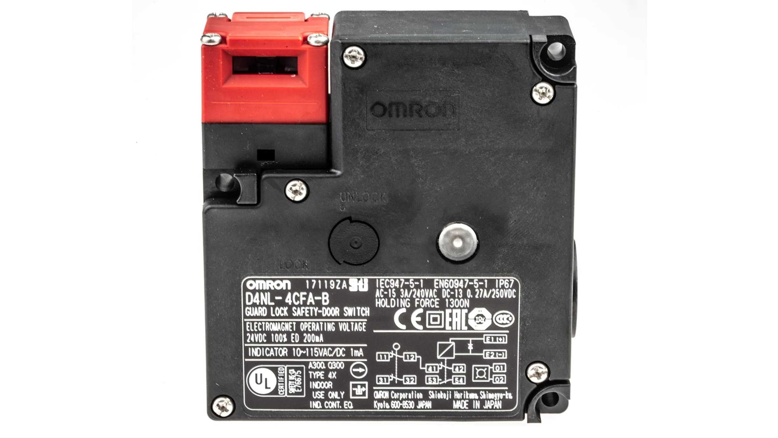 OMRON - D4NL-4CFA-B - Safety Interlock Switches