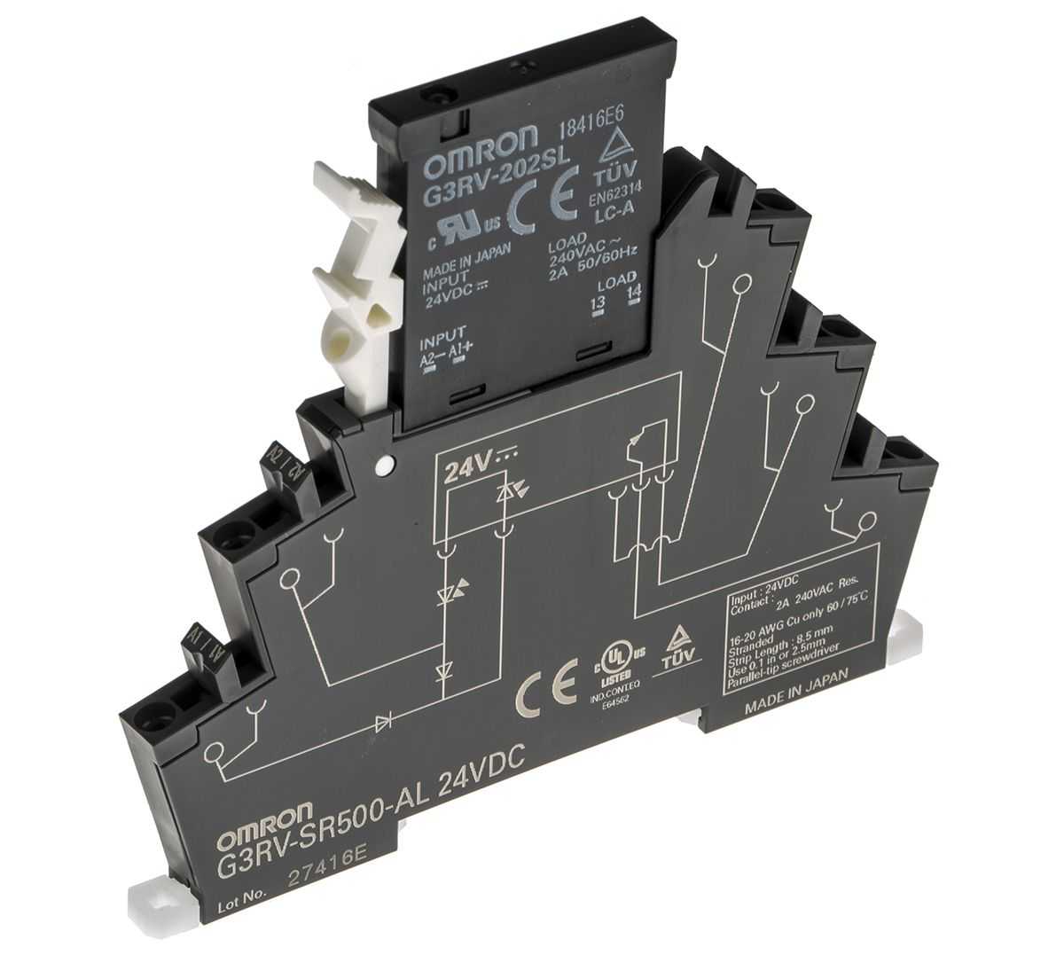 OMRON - G3RV-SR500-AL DC24 - Solid State Overload Relays