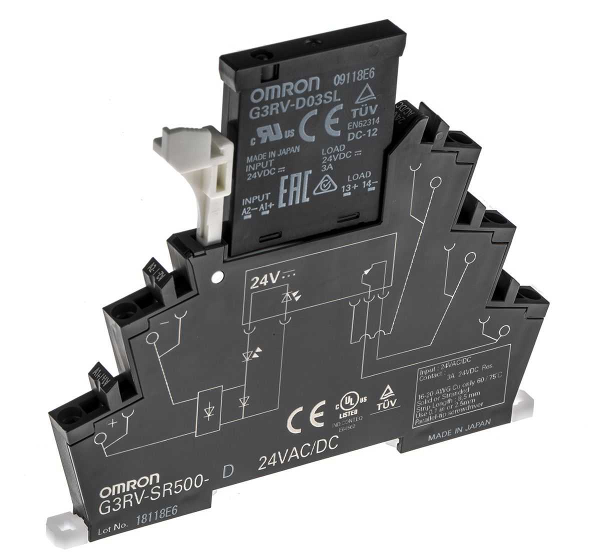 OMRON - G3RV-SR500-D AC/DC24 - Solid State Overload Relays