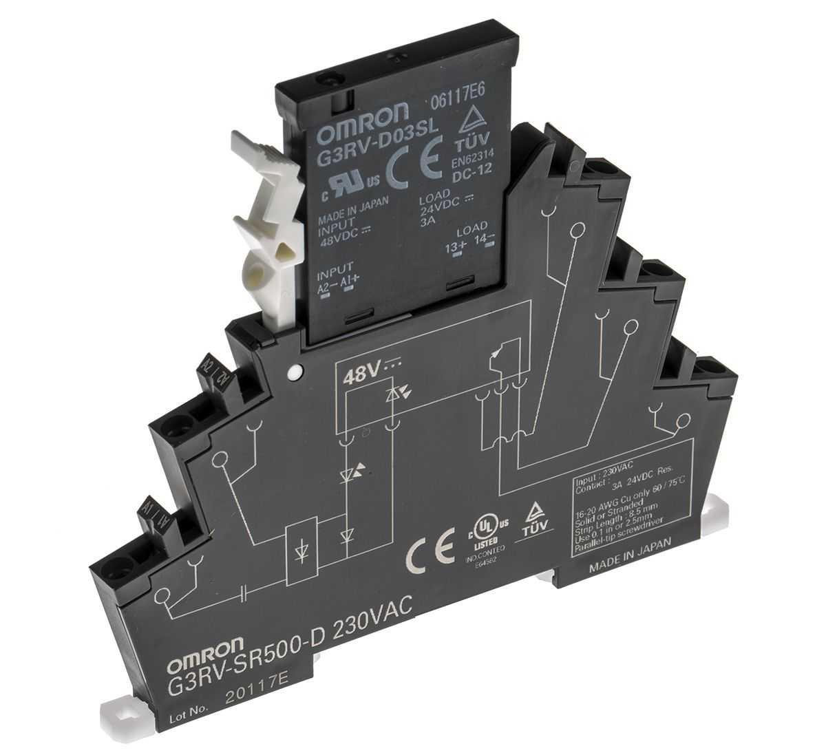 OMRON - G3RV-SR500-D AC230 - Solid State Overload Relays