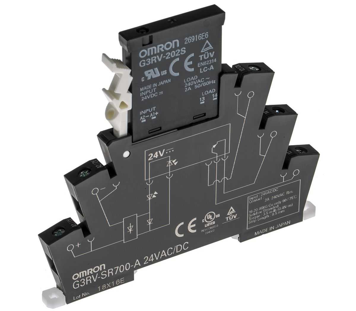 OMRON - G3RV-SR700-A AC/DC24 - Solid State Overload Relays