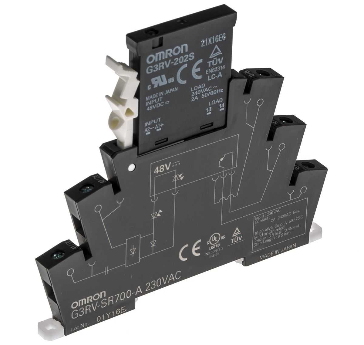 OMRON - G3RV-SR700-A AC230 - Solid State Overload Relays