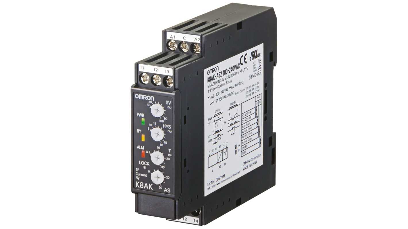 OMRON - K8AK-AS2 100-240VAC - Solid State Overload Relays