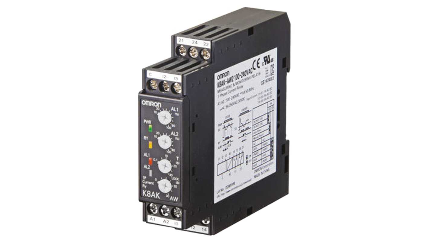 OMRON - K8AK-AW1 100-240VAC - Solid State Overload Relays