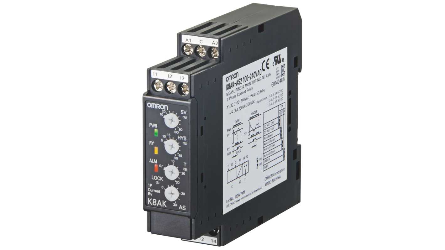 OMRON - K8AK-AW2 100-240VAC - Solid State Overload Relays