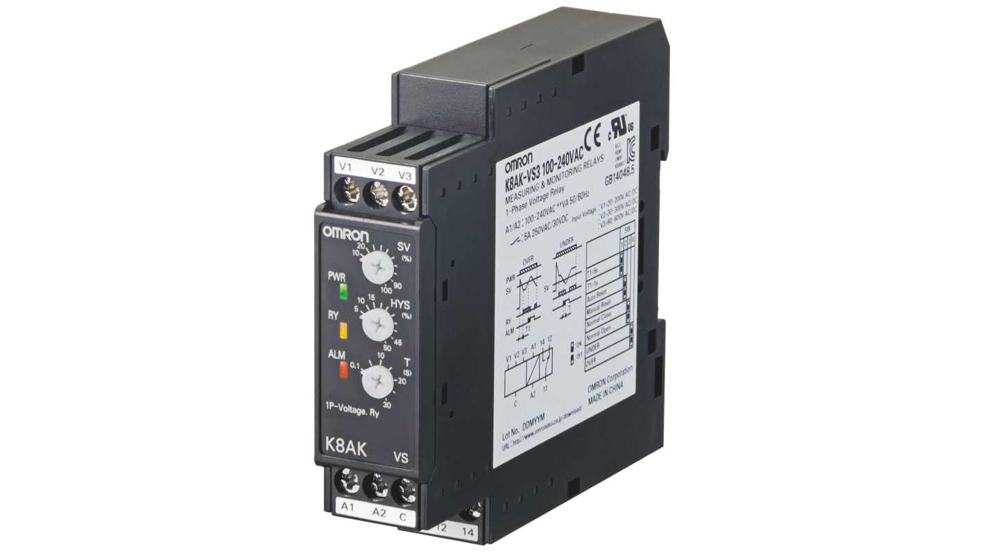 OMRON - K8AK-VS3 24VAC/DC - Solid State Overload Relays
