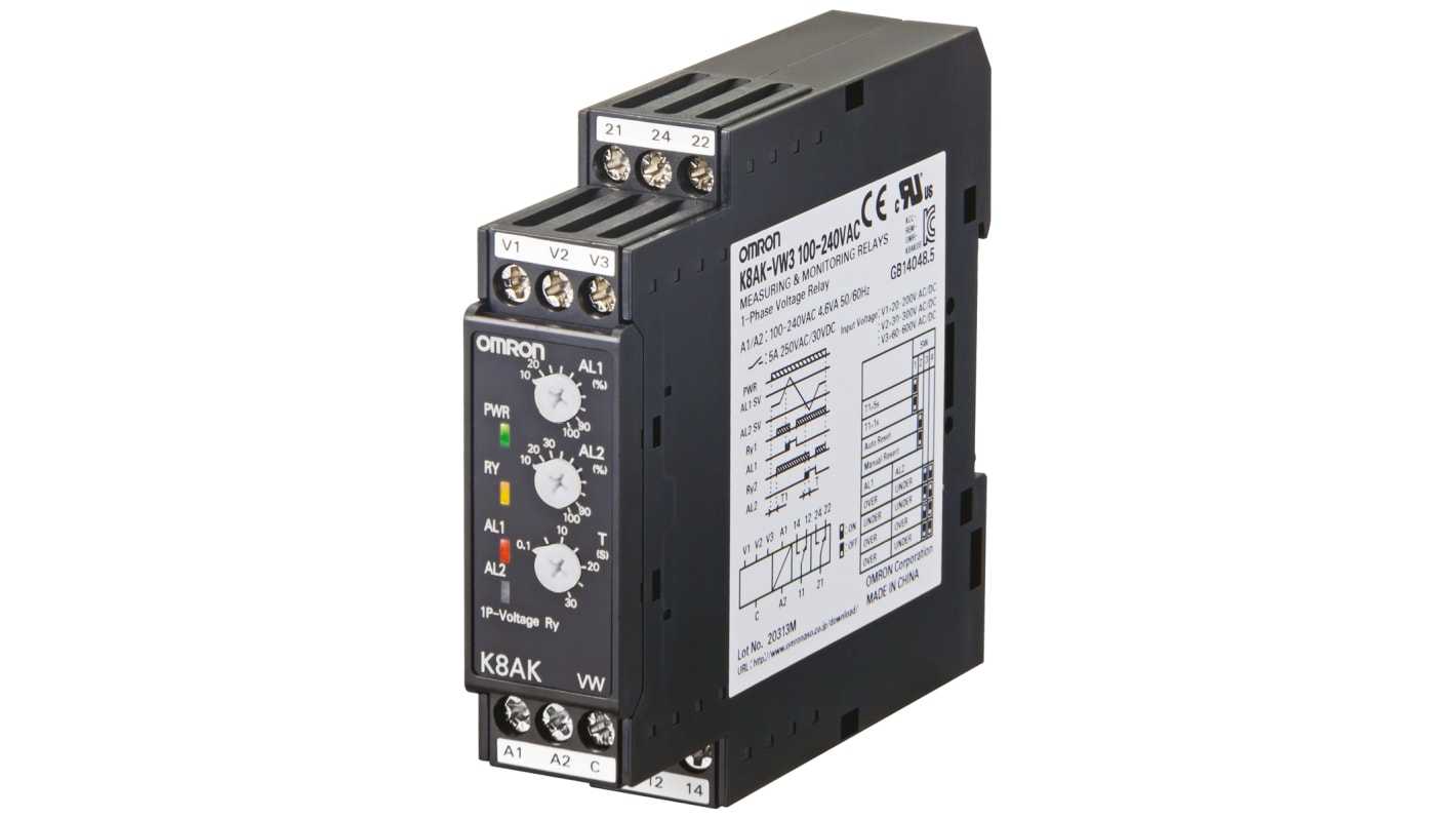 OMRON - K8AK-VW3 24VAC/DC - Solid State Overload Relays