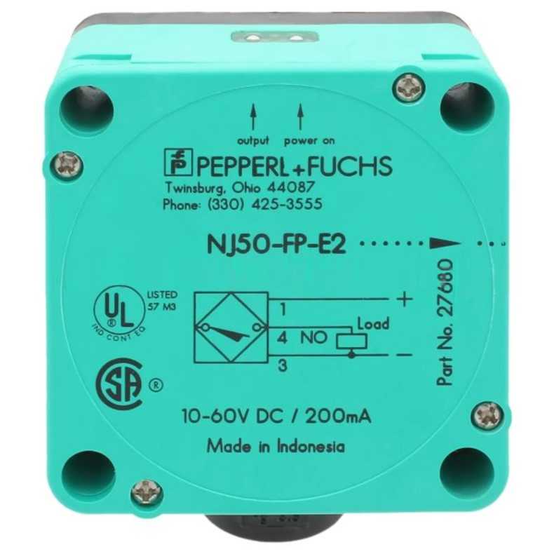 PEPPERL & FUCHS - NCB50-FP-E2-P1 - Proximity Sensors