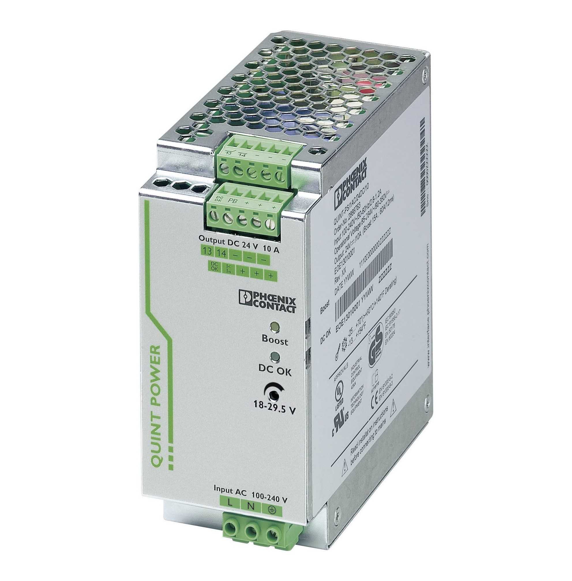 PHOENIX CONTACT - QUINT-PS/1AC/24DC/10 - Power supplies