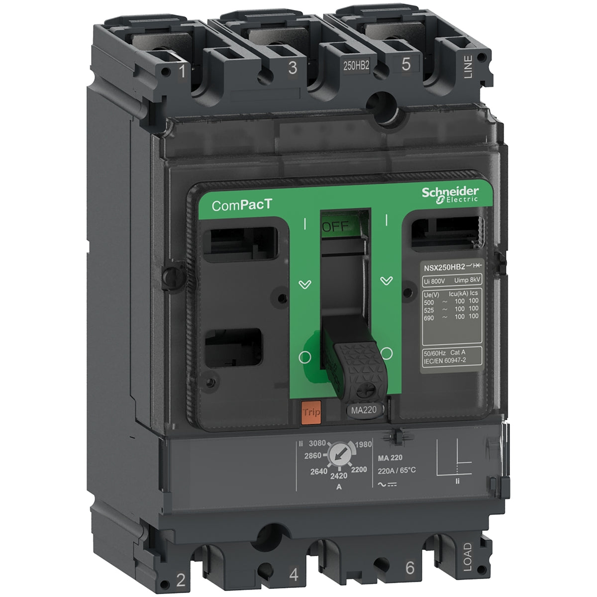 SCHNEIDER ELECTRIC - C10F3MA100 - Circuit Breakers