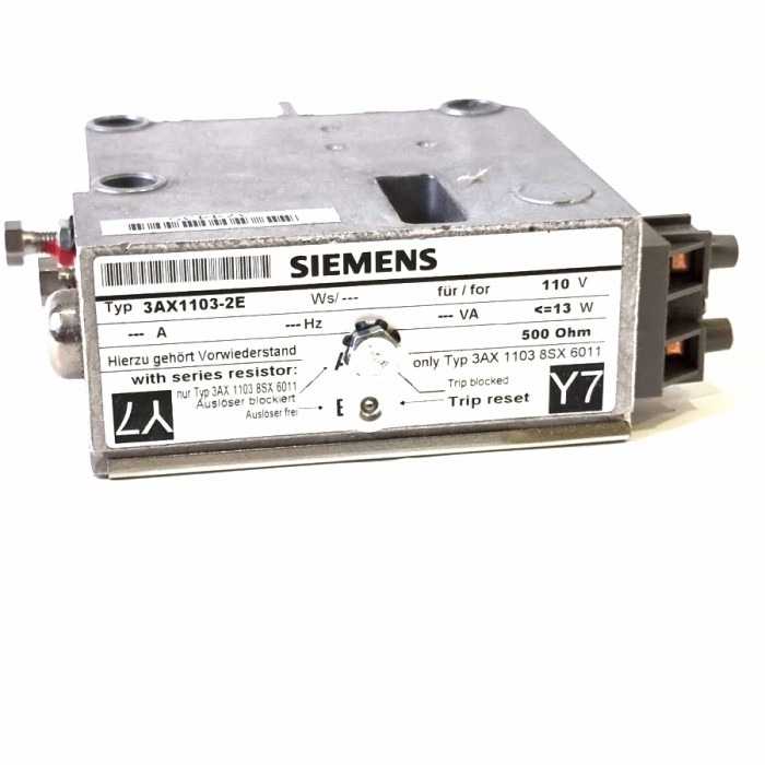 SIEMENS - 3AX1103-2F - Circuit Breaker Trip Devices