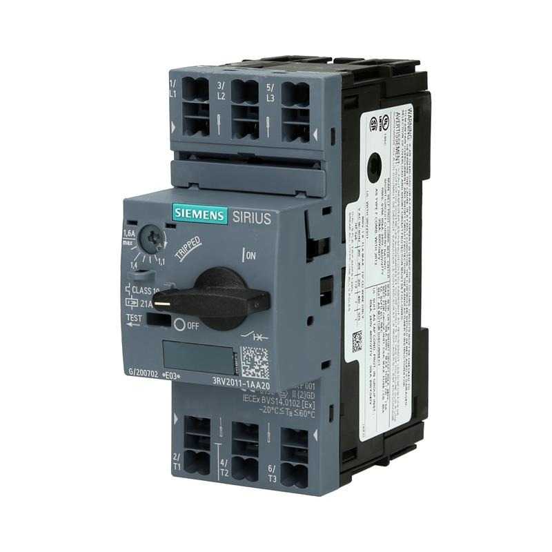 SIEMENS - 3RV2011-1AA20 - MCCB (Molded Case Circuit Breakers)