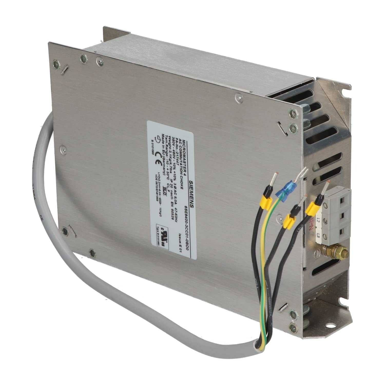 SIEMENS - 6SE6400-3CC01-0BD0 - Line Reactor Electrical Transformers