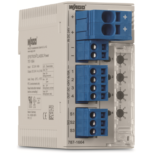 WAGO - 787-1664/000-005 - Panel Mount Circuit Breakers
