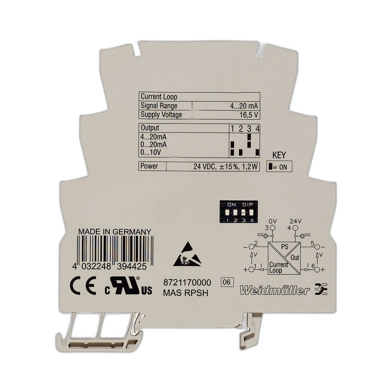 WEIDMULLER - 8721170000 - Signal Conditioners & Transmitters