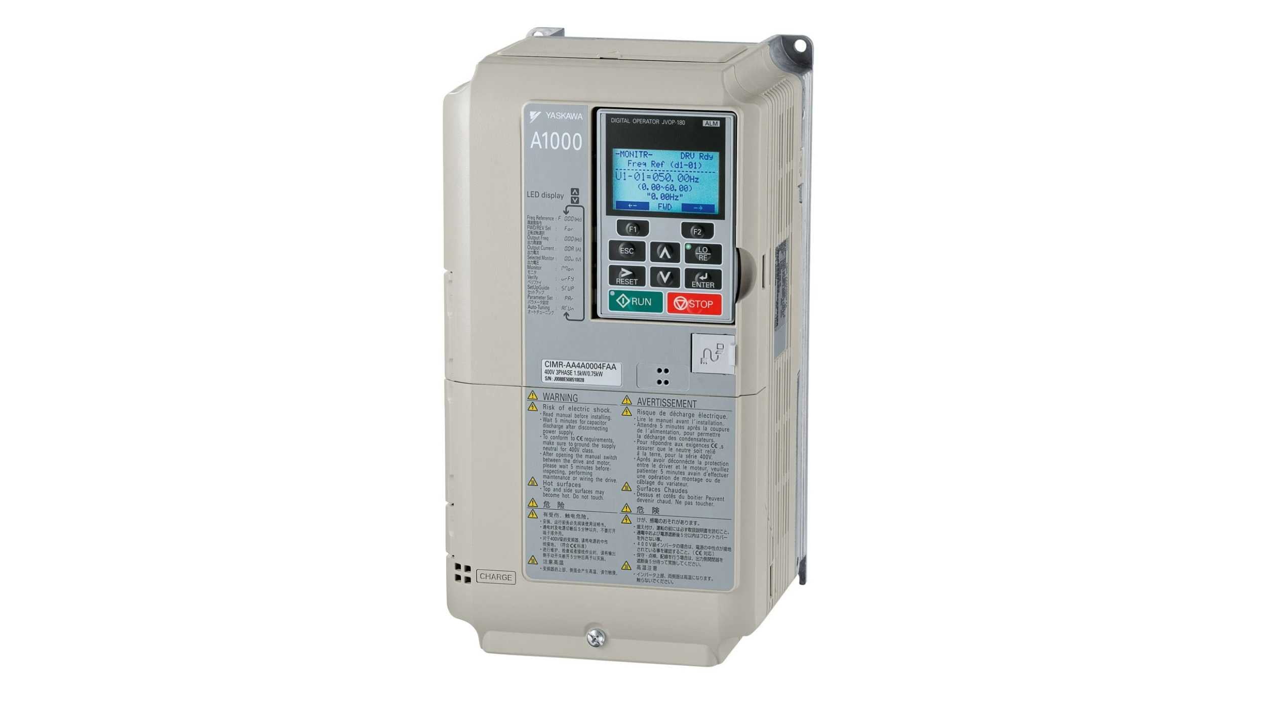 YASKAWA ELECTRIC - CIMR-AC4A0103AAA - Servo Drives & Controls